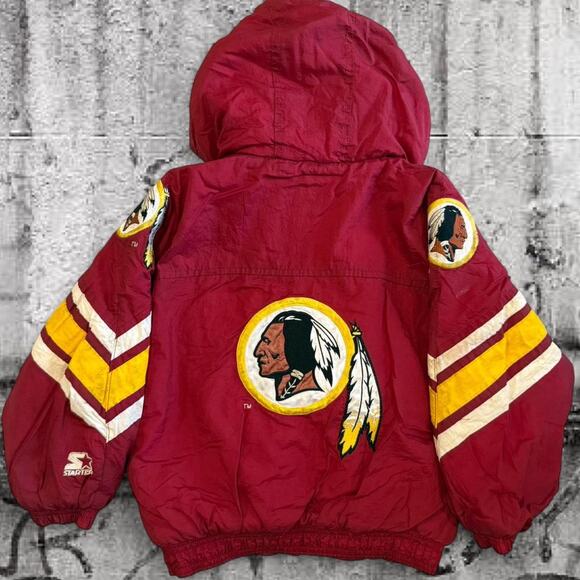 Vintage 90s Washington Redskins Starter NFL Pro Line Kids Jacket – Small - Picture 6 of 8